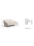 Laura Ashley Lynden Large 3 Seater Sofa, Oak Leg