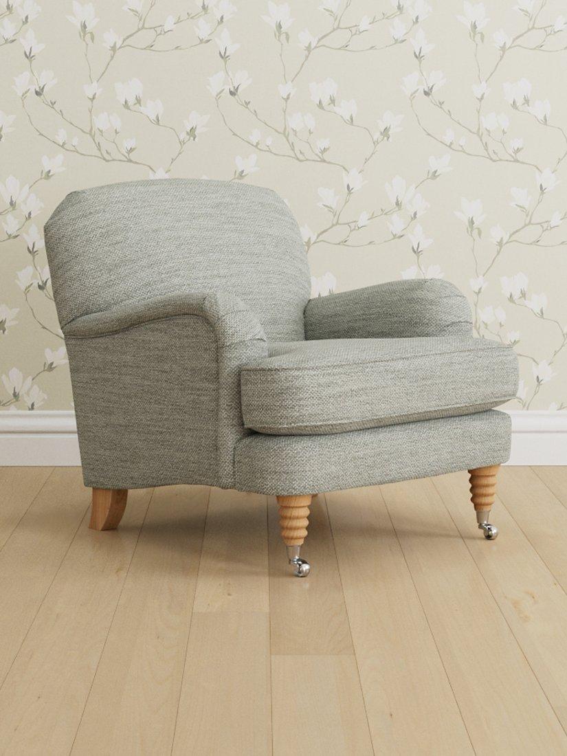 Lynden Range, Laura Ashley Lynden Armchair, Oak Leg, Harley Dove Grey