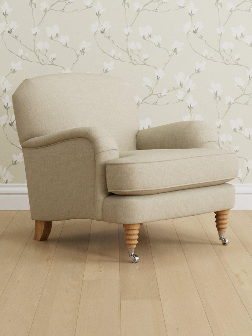 Lynden Range, Laura Ashley Lynden Armchair, Oak Leg, Wooton Natural