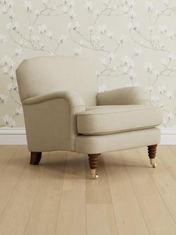 Laura Ashley Lynden Armchair, Teak Leg, Wooton Natural