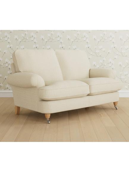 Laura Ashley Beaumaris Small 2 Seater Sofa, Oak Leg, Orla Natural