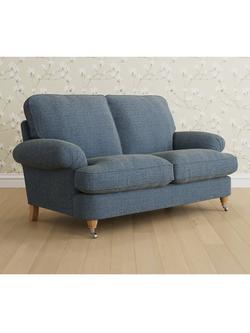 Laura Ashley Beaumaris Small 2 Seater Sofa, Oak Leg, Orla Seaspray