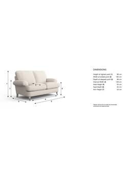 Laura Ashley Beaumaris Small 2 Seater Sofa, Teak Leg - view 2, Orla Gold