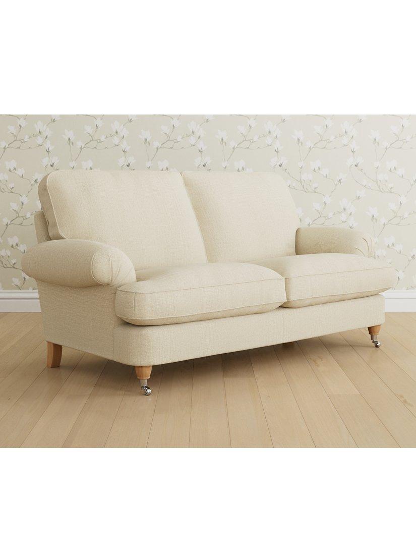 Beaumaris Range, Laura Ashley Beaumaris Medium 2 Seater Sofa, Oak Leg, Orla Natural