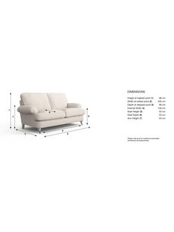 Laura Ashley Beaumaris Medium 2 Seater Sofa, Teak Leg - view 2, Orla Gold