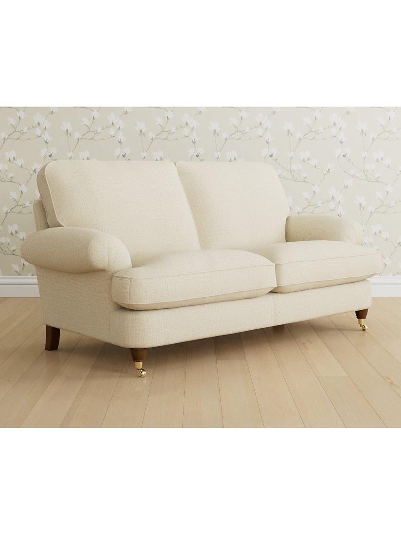 Beaumaris Range, Laura Ashley Beaumaris Medium 2 Seater Sofa, Teak Leg, Orla Natural