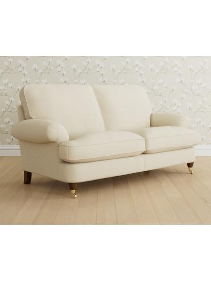 Laura Ashley Beaumaris Medium 2 Seater Sofa, Teak Leg, Orla Natural