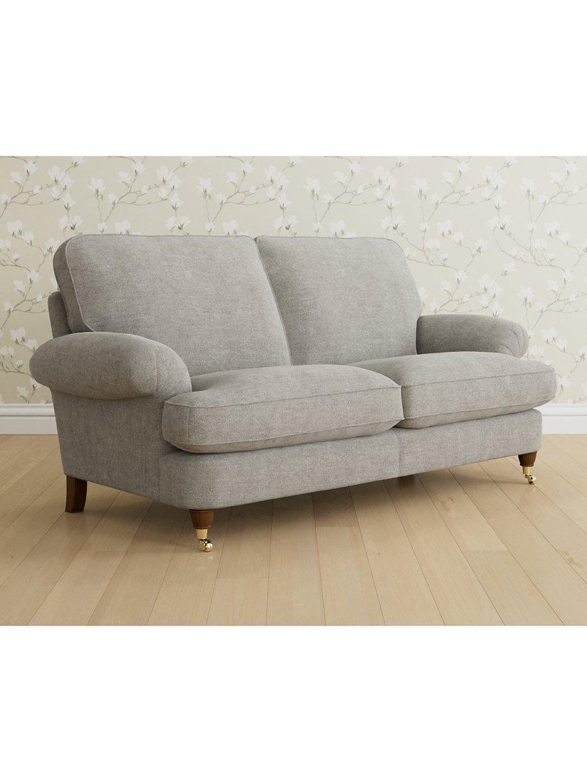 Beaumaris Range, Laura Ashley Beaumaris Medium 2 Seater Sofa, Teak Leg, Orla Pale Steel