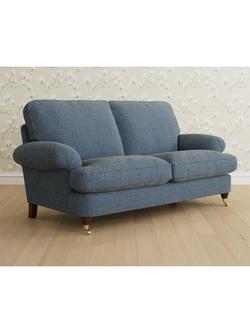 Laura Ashley Beaumaris Medium 2 Seater Sofa, Teak Leg, Orla Seaspray
