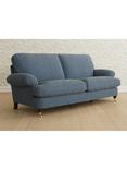 Laura Ashley Beaumaris Large 3 Seater Sofa, Teak Leg, Orla Seaspray