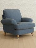 Laura Ashley Beaumaris Armchair, Oak Leg, Orla Seaspray