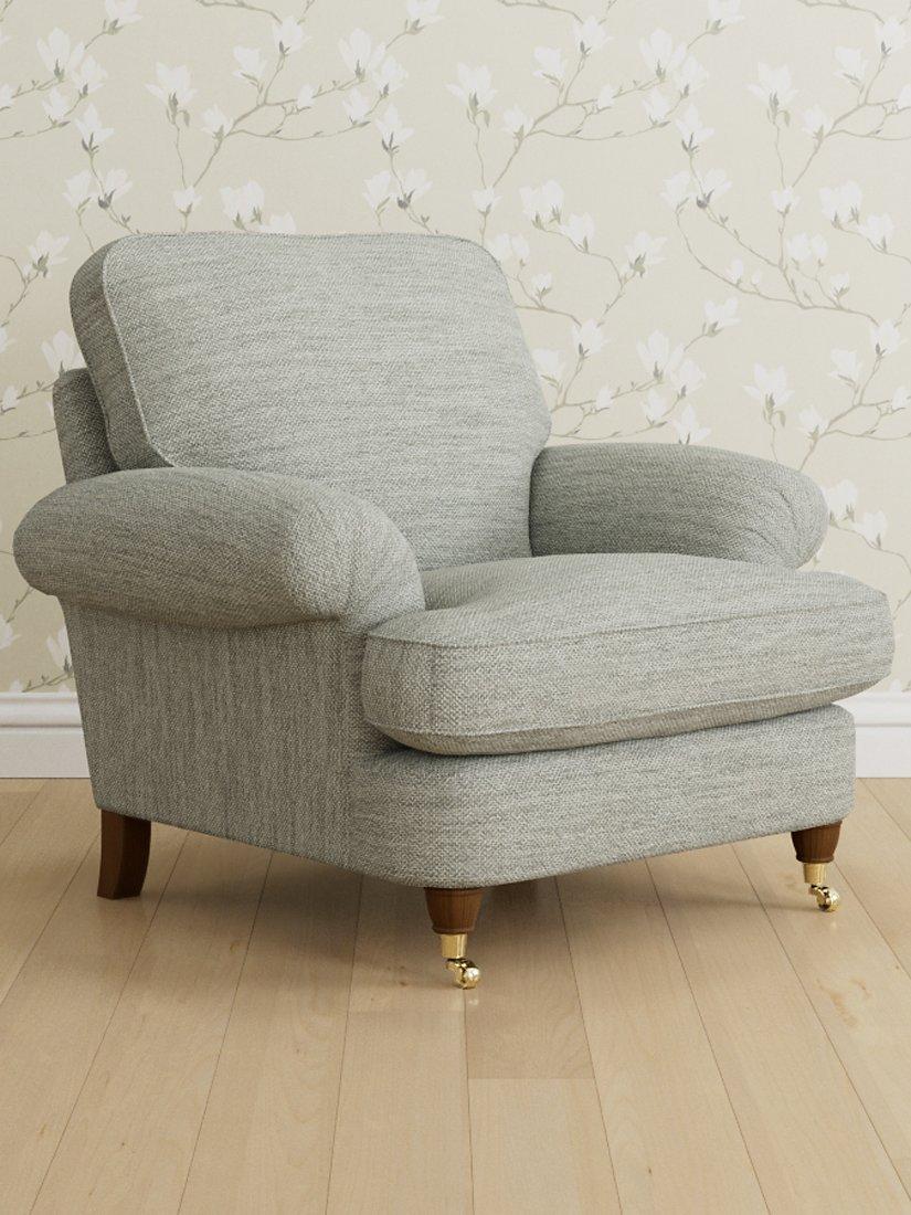 Beaumaris Range, Laura Ashley Beaumaris Armchair, Teak Leg, Harley Dove Grey