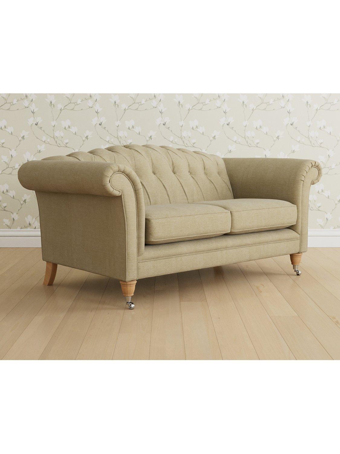 Gloucester Range, Laura Ashley Gloucester Medium 2 Seater Sofa, Oak Leg, Edwin Natural