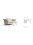 Laura Ashley Gloucester Medium 2 Seater Sofa, Oak Leg, Edwin Seaspray