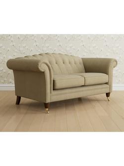 Laura Ashley Gloucester Medium 2 Seater Sofa, Teak Leg, Edwin Natural