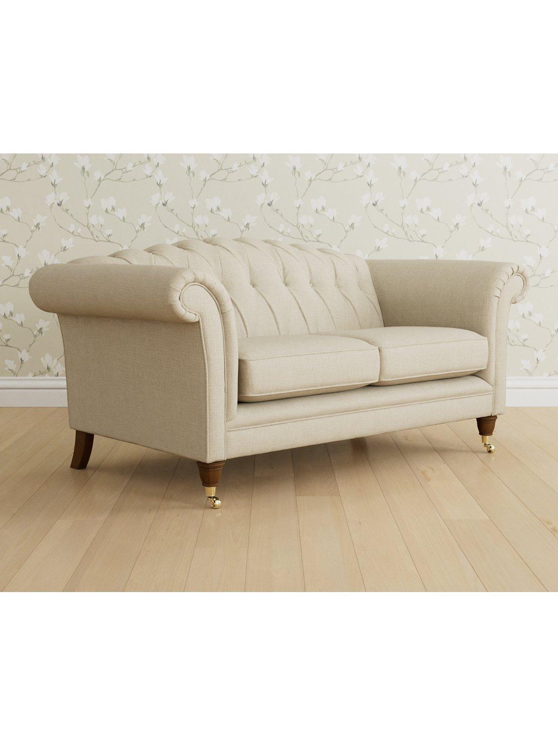 Gloucester Range, Laura Ashley Gloucester Medium 2 Seater Sofa, Teak Leg, Wooton Natural
