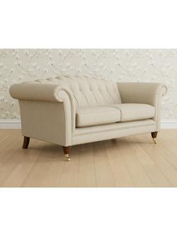 Laura Ashley Gloucester Medium 2 Seater Sofa, Teak Leg, Wooton Natural