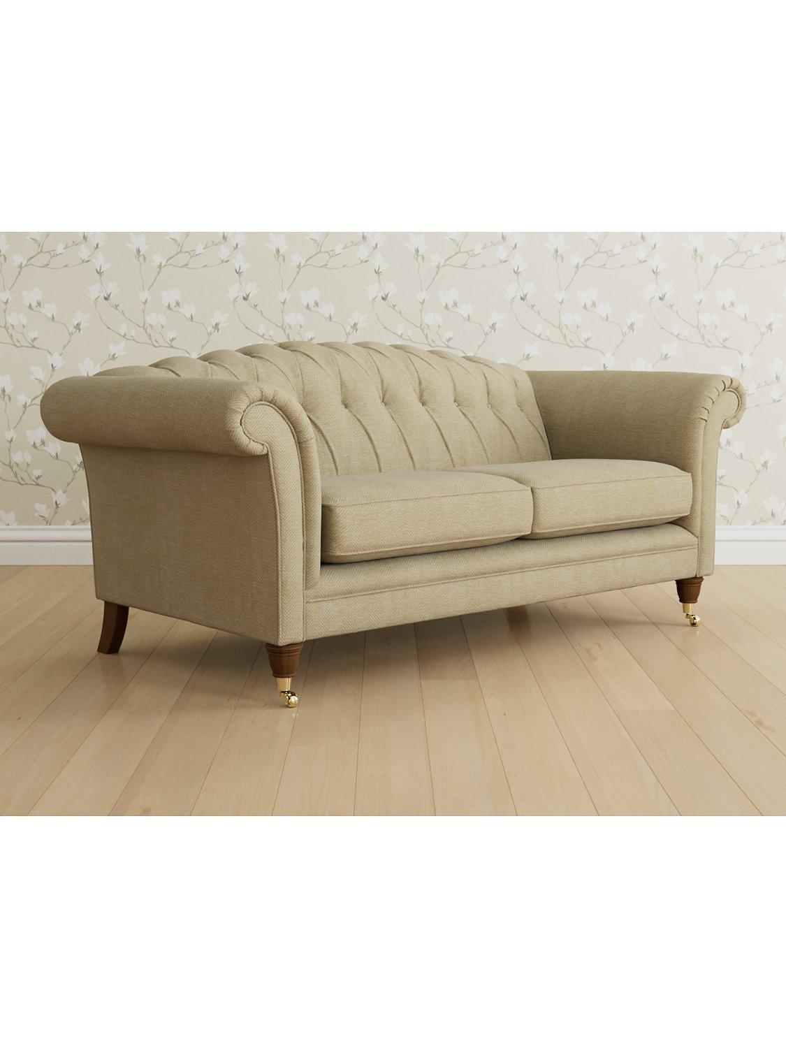 Gloucester Range, Laura Ashley Gloucester Large 3 Seater Sofa, Teak Leg, Edwin Natural