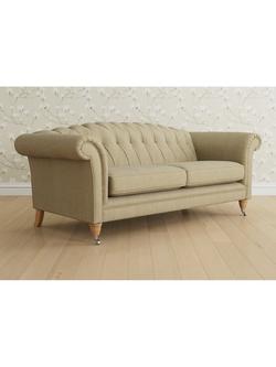 Laura Ashley Gloucester Grand 4 Seater Sofa, Oak Leg, Edwin Natural