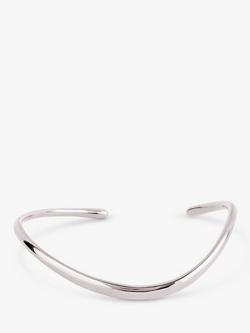Dinny Hall Wave Cuff, Silver, Silver