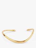 Dinny Hall Open End Wave Cuff, Gold