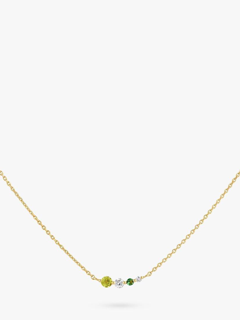 Dinny Hall Shuga Diamond Tsavorite Peridot Necklace, Gold/Green