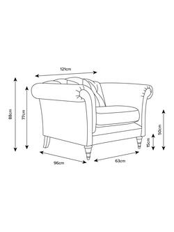 Laura Ashley Gloucester Armchair, Teak Leg - view 2, Edwin Natural