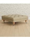 Laura Ashley Gloucester Footstool, Oak Leg, Edwin Natural