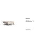 Laura Ashley Gloucester Footstool, Oak Leg, Edwin Natural