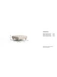 Laura Ashley Gloucester Footstool, Oak Leg, Edwin Seaspray
