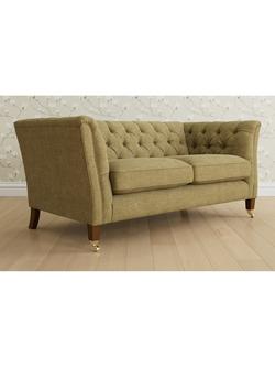 Laura Ashley Chatsworth Medium 2 Seater Sofa, Teak Leg, Orla Gold