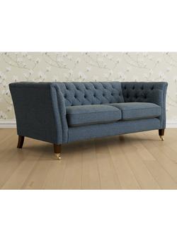 Laura Ashley Chatsworth Medium 2 Seater Sofa, Teak Leg, Orla Seaspray