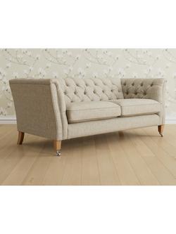 Laura Ashley Chatsworth Medium 2 Seater Sofa, Oak Leg, Bainton Natural