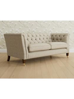 Laura Ashley Chatsworth Medium 2 Seater Sofa, Teak Leg, Bainton Natural