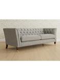 Laura Ashley Chatsworth Grand 4 Seater Sofa, Teak Leg, Orla Pale Steel