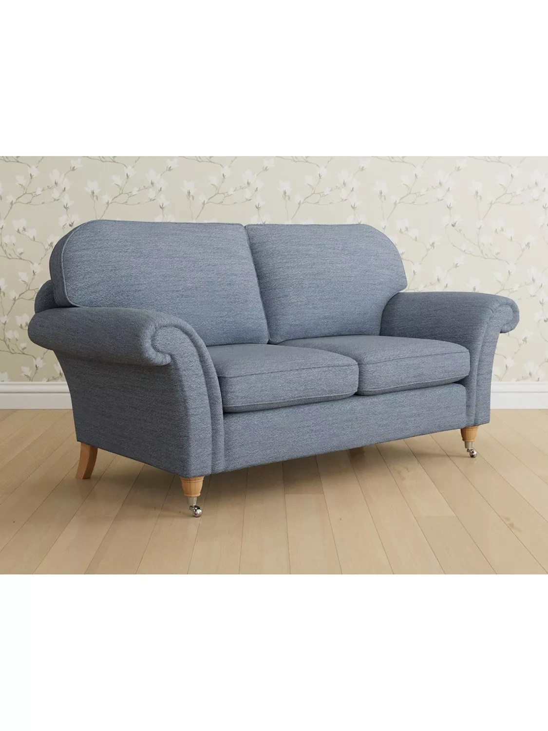 Laura Ashley Mortimer Medium 2 Seater Sofa, Oak Leg