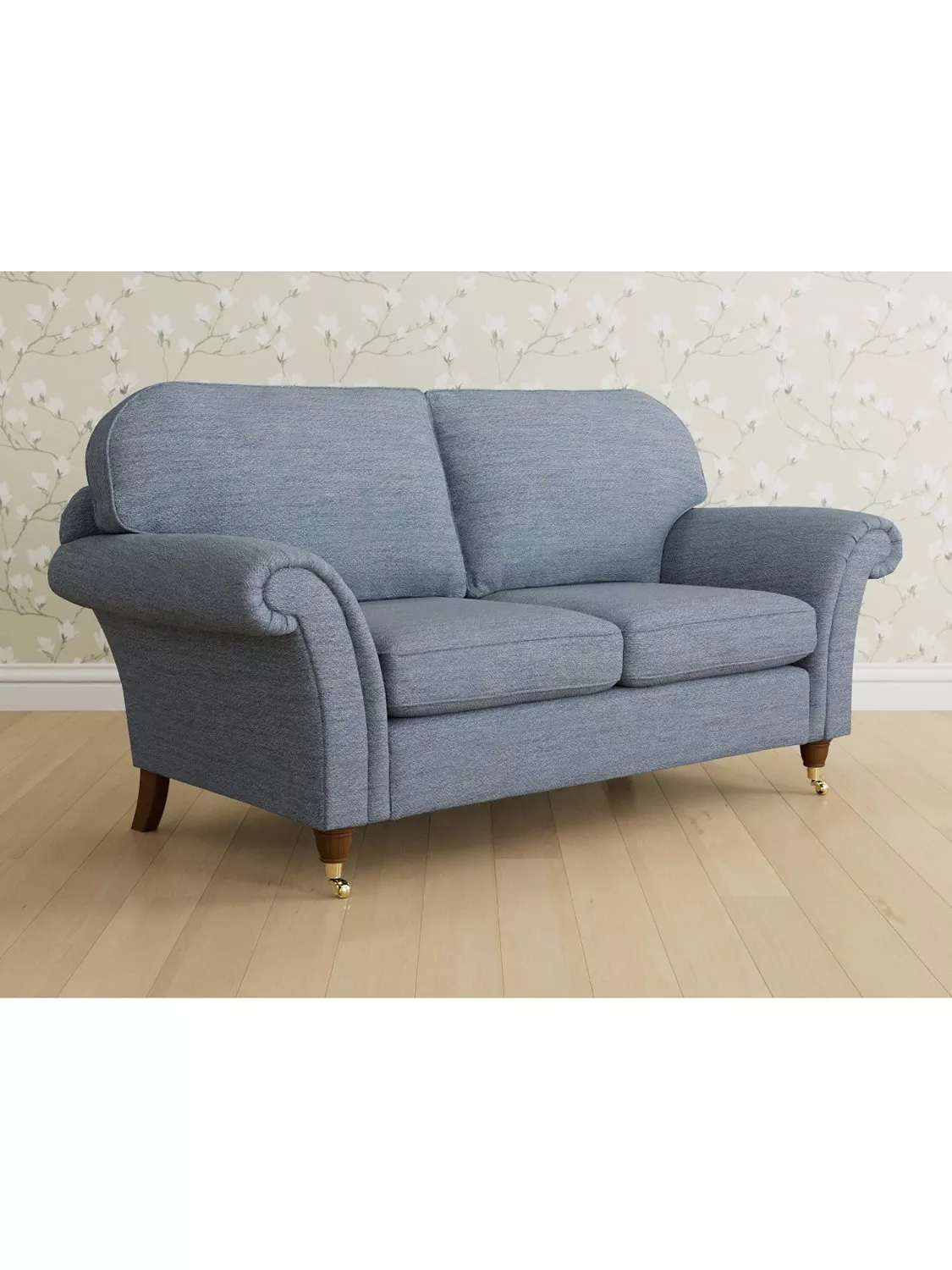 Laura Ashley Mortimer Medium 2 Seater Sofa, Teak Leg