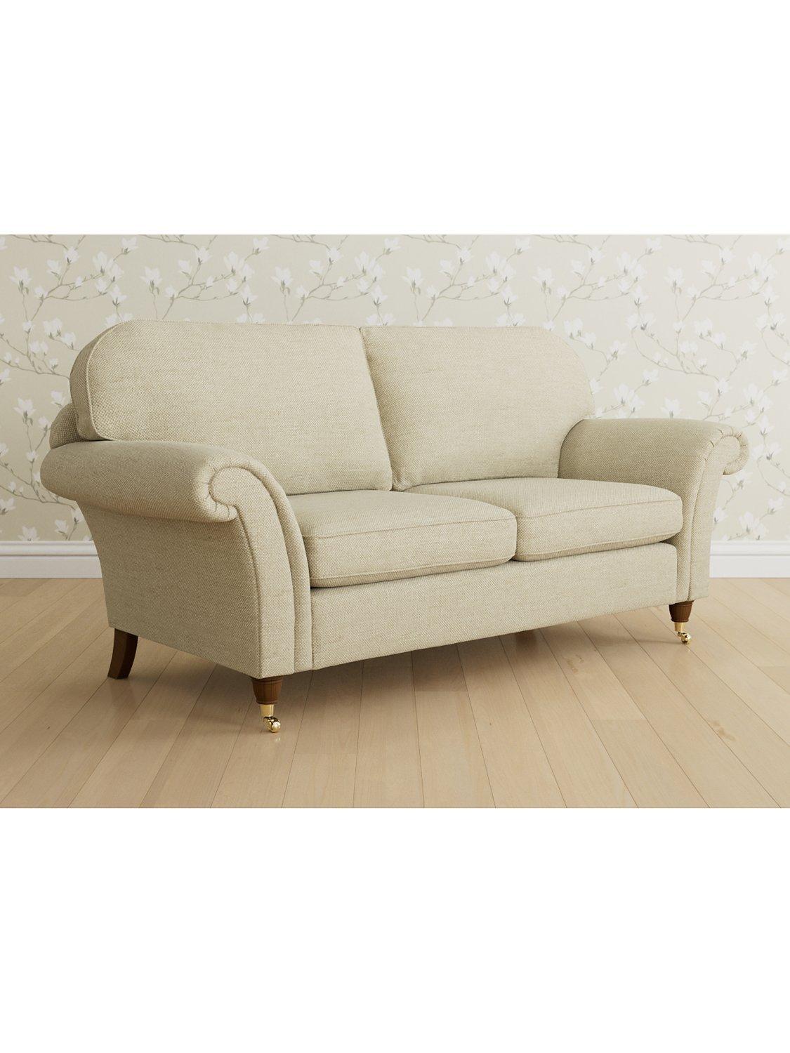 Mortimer Range, Laura Ashley Mortimer Large 3 Seater Sofa, Teak Leg, Harley Natural