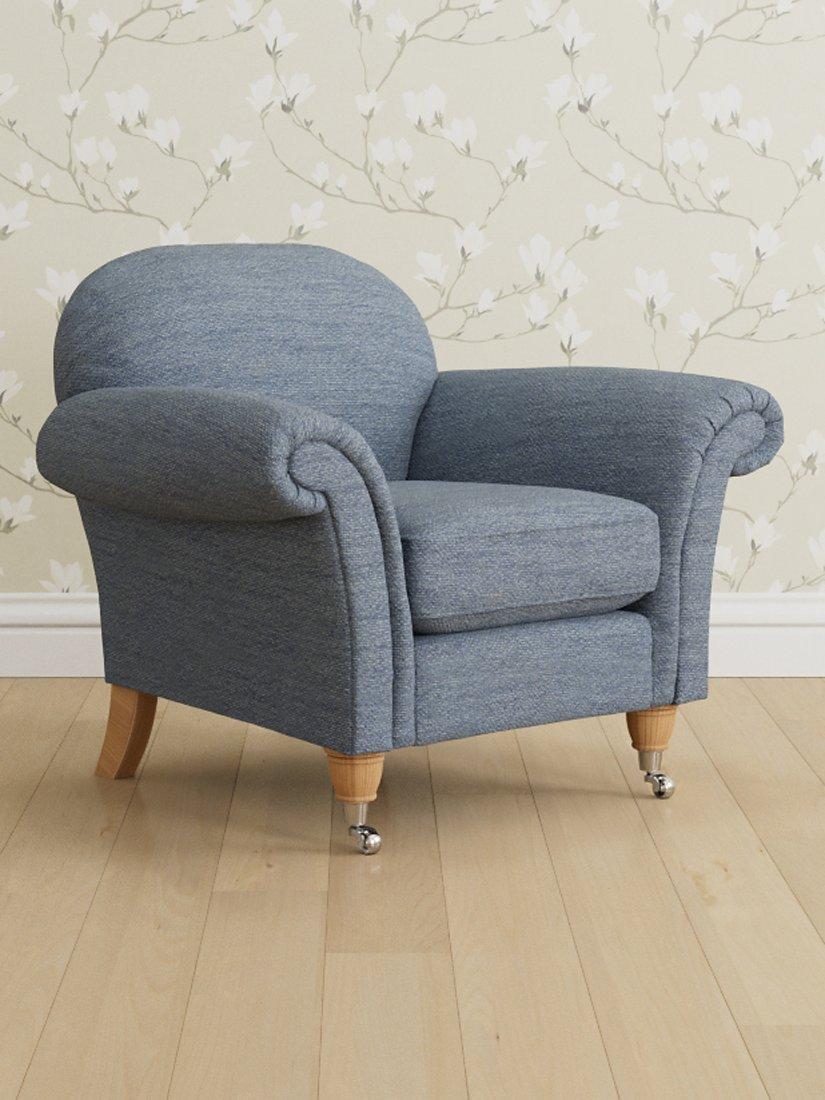 Moritmer Range, Laura Ashley Mortimer Armchair, Oak Leg, Harley Dark Seaspray