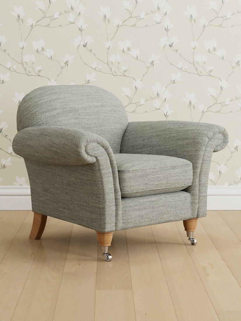 Moritmer Range, Laura Ashley Mortimer Armchair, Oak Leg, Harley Dove Grey