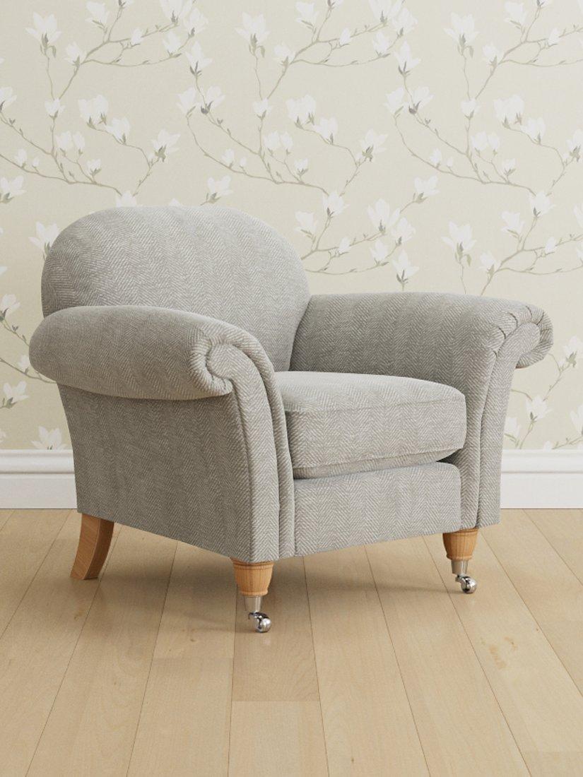 Moritmer Range, Laura Ashley Mortimer Armchair, Oak Leg, Edwin Silver