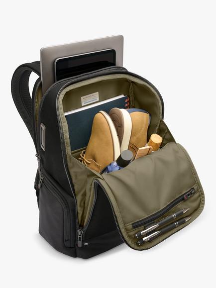 Briggs & Riley HTA Medium Widemouth Backpack - view 2, Black
