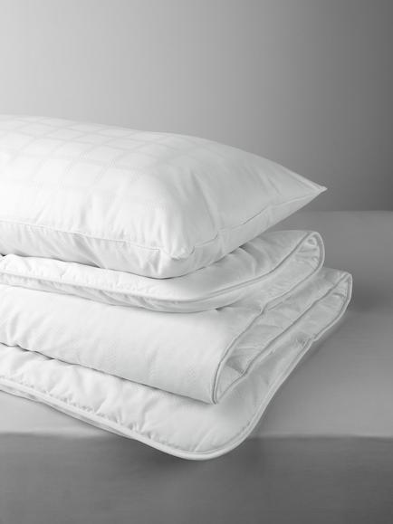 little home at John Lewis Active Anti-Allergy with HeiQ Allergen Tech* Duvet and Pillow Set, 10.5 Tog, White, Single, White