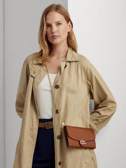 Lauren Ralph Lauren Adair Leather Cross Body Bag - view 2, Lauren Tan