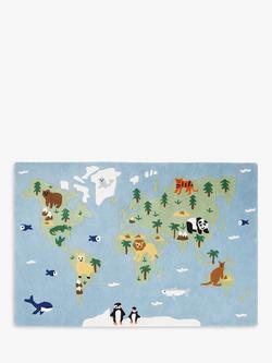 Great Little Trading Co Around The World Rug, 180 x 120cm, Multi