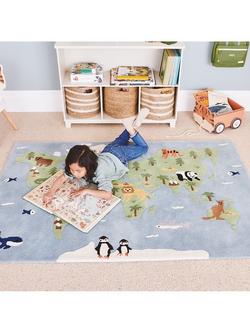 Great Little Trading Co Around The World Rug, 180 x 120cm - view 2, Multi