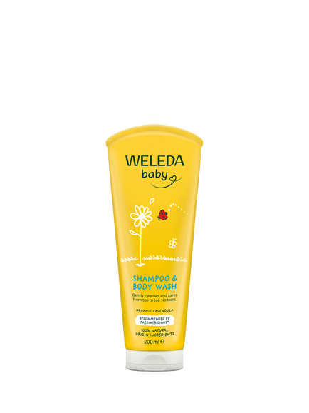 Weleda Baby Calendula Shampoo &  Body Wash, 200ml, 
