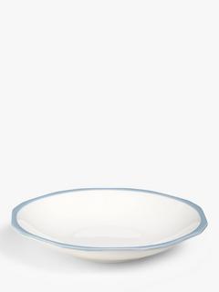 John Lewis Aster Shaped Fine China Pasta Bowl, 23cm, White/Blue