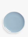 John Lewis Aster Shaped Fine China Dinner Plate, 28cm, Blue/White