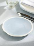 John Lewis Aster Shaped Fine China Side Plate, 19cm, Blue/White